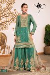 Sunflower By Radha Trendz Fendy Silk Embroidery Readymade Suits